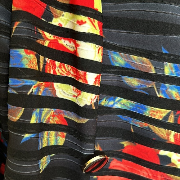 Frank Lyman blazer lightweight striped floral size 10 - Picture 5 of 6